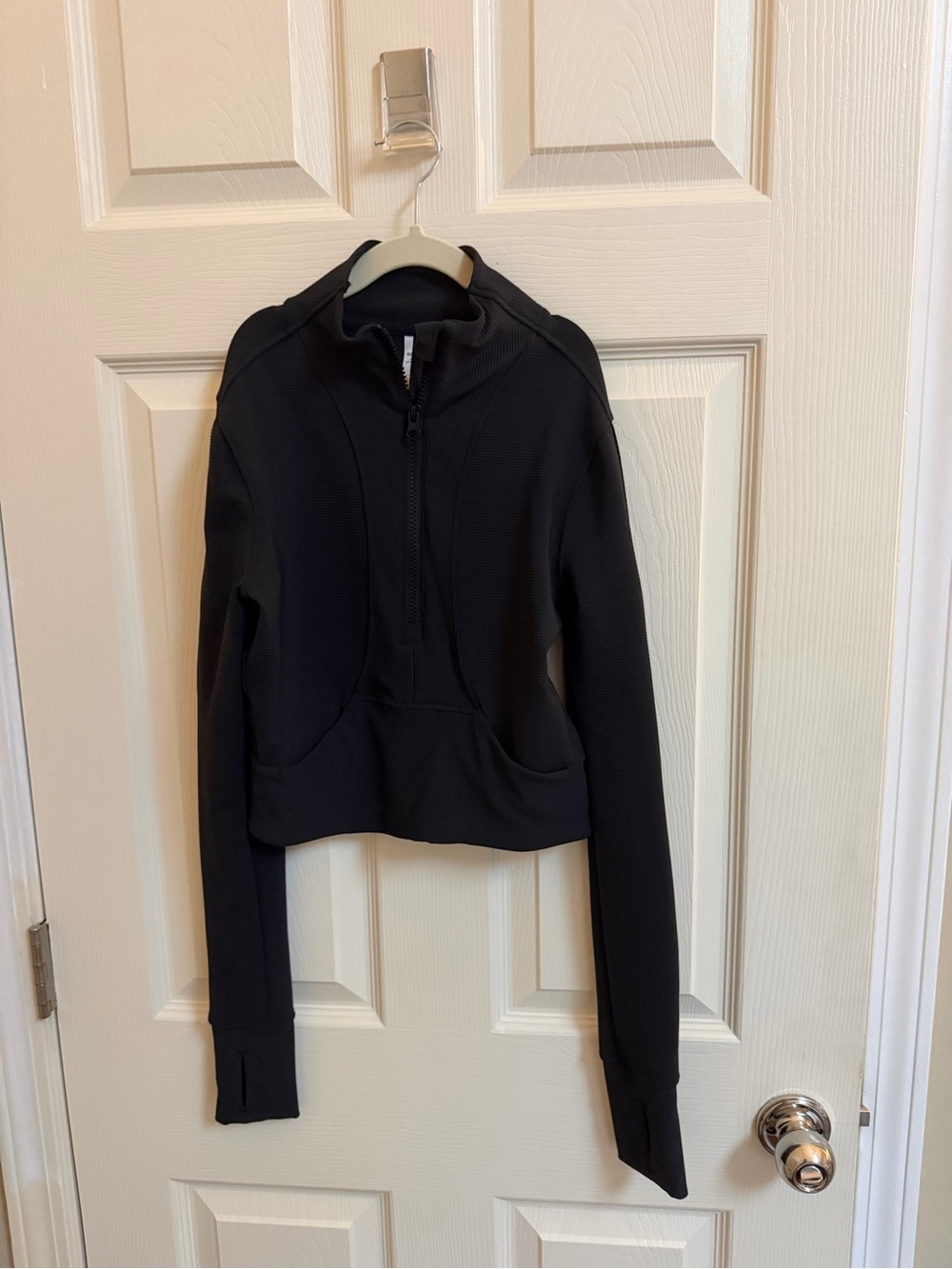 90 Degree By Reflex Black Half -Zip activewear